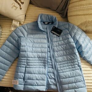 Lands' End Light Blue Puffer Jacket